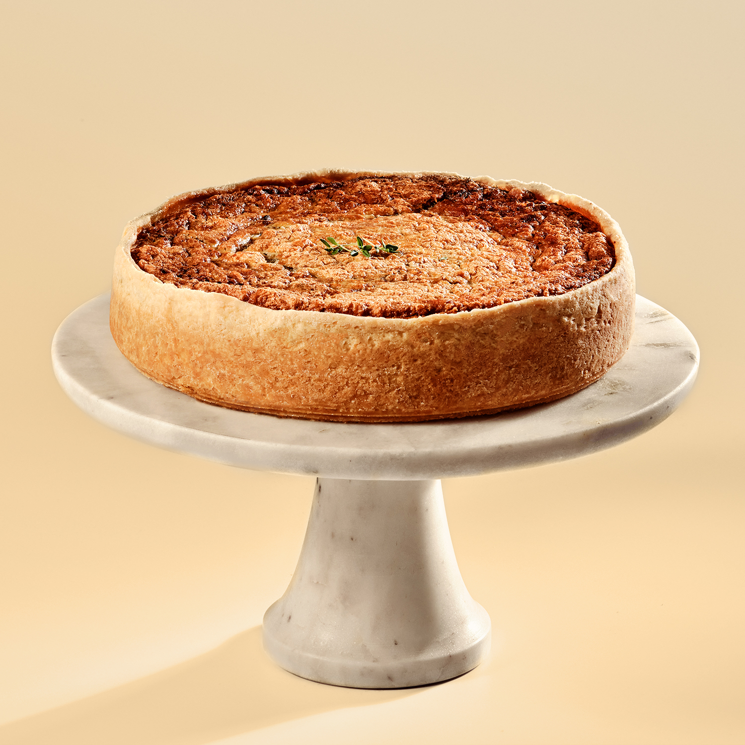 Quiche z kurkami, boczkiem i ziemniakami